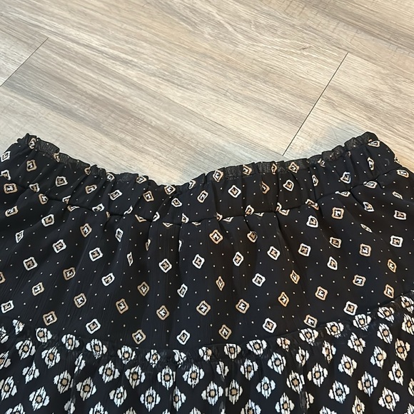 LOFT Patchwork Tiered Pull On Skirt NWT - Picture 3 of 6